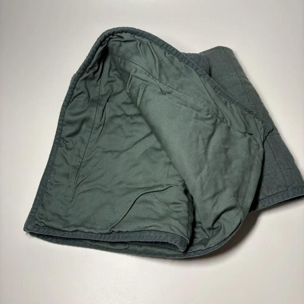 Casaluna Heavyweight Linen Cotton Blend Set Of 2 Sham Standard Size Teal Green